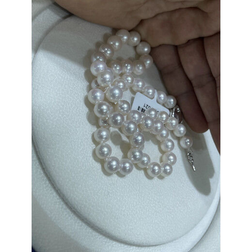 Natural freshwater seedless pearl Aurora 9-10 perfect round flawless pearl necklace natural pearl 9-10mm