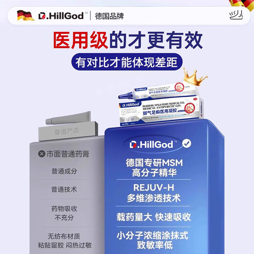 Dr.HillGod's Athlete's Foot Anti-Itching Peeling Rotten Feet Fungal Infection Itchy Sweating Feet Special Medicinal Cracked Foot Cream Heel Dry Cracked Single Box Special Effects