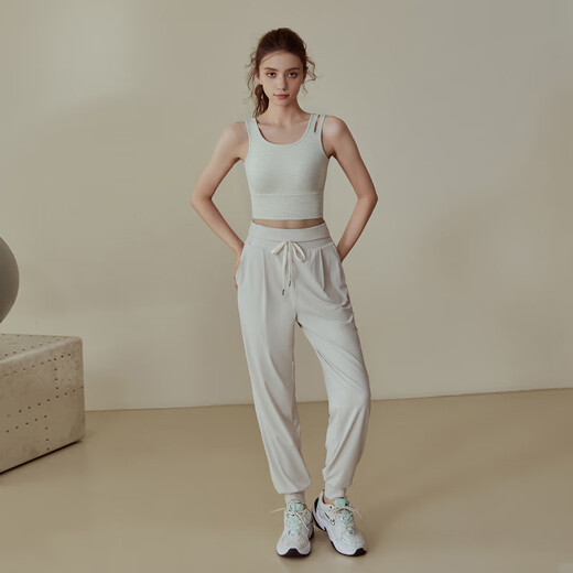 Duofanlian Fixed Cup Sports Bra Women's External Shockproof Bra Pilates Running Training Beautiful Back Fitness Yoga Vest Black Vest + White Vest 2-piece Discount 10 L