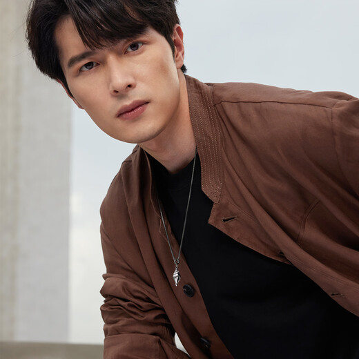 Lukfook Jewelry Platinum 950 Conch Retro Electric Black Platinum Pendant Pendant without Necklace Price G07P0009DS 9.66g (including labor cost 1285 yuan)