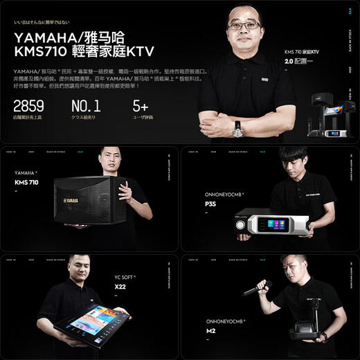 Yamaha (YAMAHA) importiert audio licht luxus home KTV audio set heimkino zwei-in-one K system hause wohnzimmer karaoke professionelle karaoke lautsprecher karaoke maschine komplette ausrüstung 710/home KTV/2,0 konfiguration eine inländische 220 V spannung