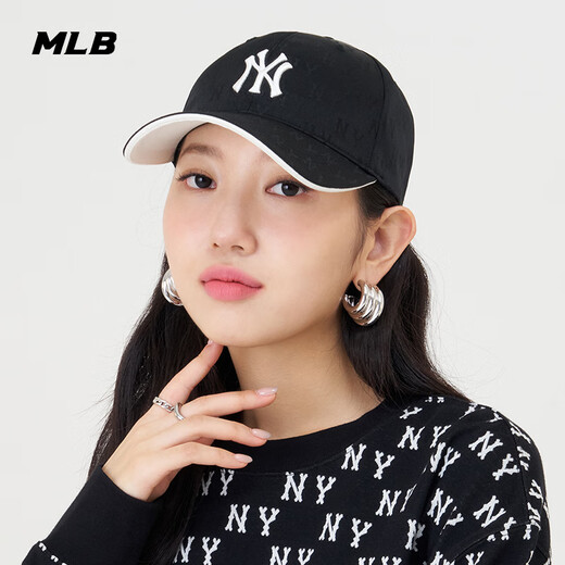 MLB baseball cap for men and women, fashionable dark pattern presbyopic duck cap for men and women 3ACPM105N-50BKS-F