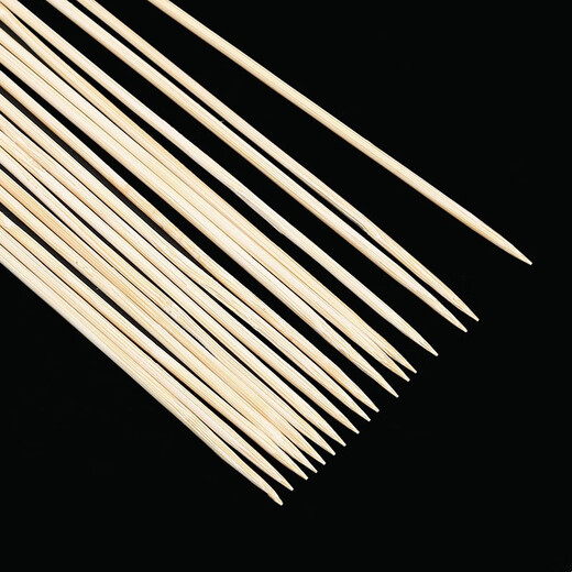 Zhizhou BBQ bamboo skewers 30cm disposable household bamboo skewers mutton skewers barbecue skewers Bobo chicken skewers 100 pieces long 30cm thick 3mm