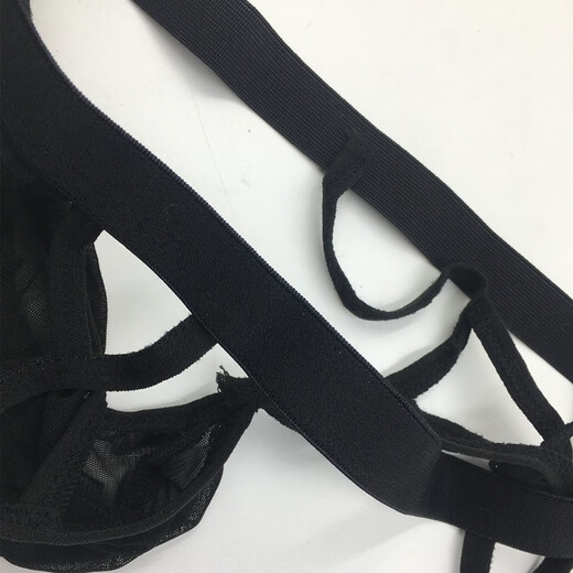 Private Shang Men's Sexy Underwear Mesh Panties Sexy Elastic Band Black T-Pants Thongs One Size 170Jin Jin is equal to 0.5kg within