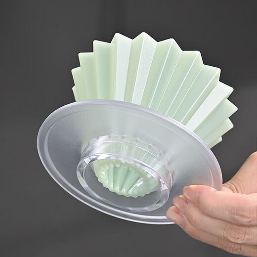 Origami filter cup, hand brewed coffee drip filter cup, household small cake cup V60 resin anti-fall filter cup funnel, resin origami filter cup (transparent)