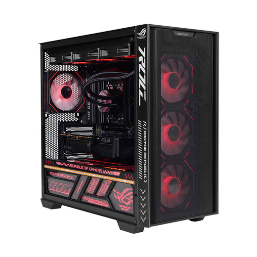 ASUS Chasing Shadow RTX5080/5070Ti/5070 graphics card AMD Ryzen 7 9800X3D thousand frames e-sports game console assembly computer DIY desktop complete machine cooling air duct chassis R7 9800X3D + ASUS RTX5070 configuration two