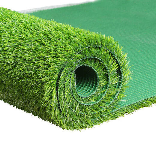Artificial simulated turf carpet kindergarten outdoor green plastic turf football field paving artificial fake turf mat 2.5 cm extra dense and non-removable 2 meters wide * 5 meters long