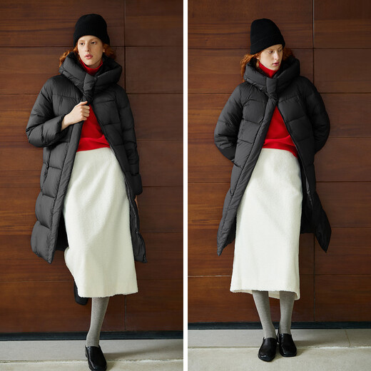 Semir Chen Duling | 90 down jacket women's 25 winter long three-proof anti-static hooded jacket 109725113001