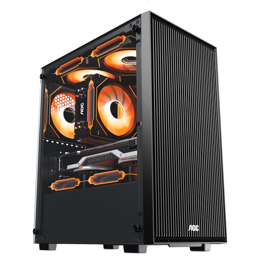 Navigator AMD Ryzen R5 5600/5700X/1660S/2060 liter 3060 12G independent display enterprise office gaming desktop assembly computer host complete set of one R5 5600GT丨16G丨HD core display