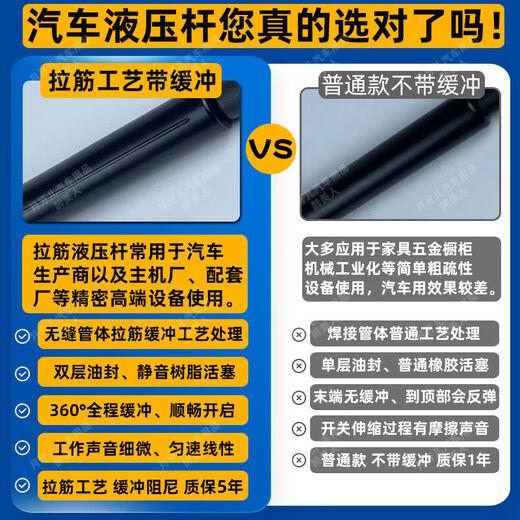 Litian adapts to Land Rover Range Rover Discovery 4 Freelander 2 trunk hydraulic rod Aurora front engine hood tail box support 05-13 glass struts a pair of silent buffers