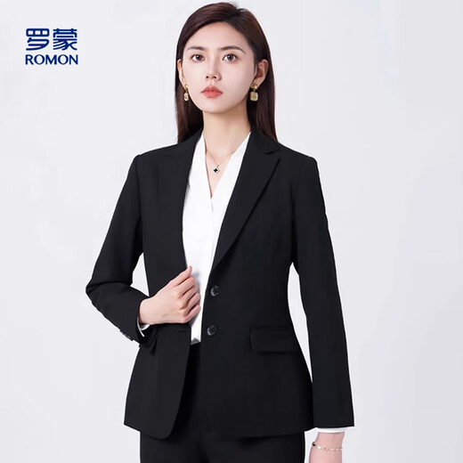 Ms. Luo Meng's professional blazer is simple, elegant and capable, business commuting, versatile suit jacket for women, high-end sense