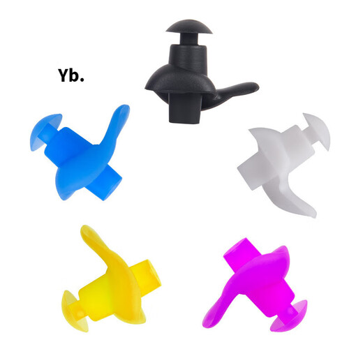 Luo Huodou waterproof bathing anti-otitis media swimming anti-choking nose clip set ear anti-water ingress anti-ear water intrusion artifact 1 pair of pink earplugs in transparent box