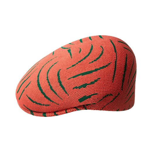 KANGOL SWERVE 504 arc 504 pattern hand-painted line painter hat pattern beret K3755 orange/green M (56-57cm)