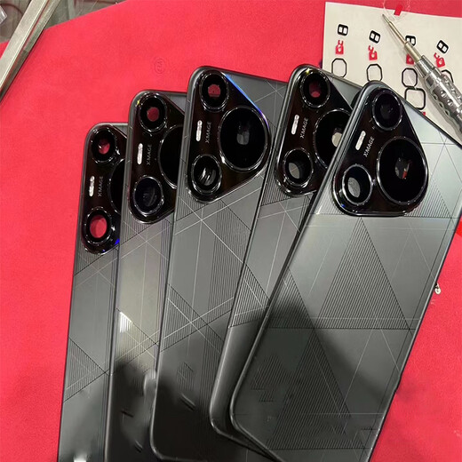 Suitable for Huawei pura70 back cover original 70Pro + battery cover shell screen glass original 70ultra disassembly pura70Pro + back cover phantom black with frame 98