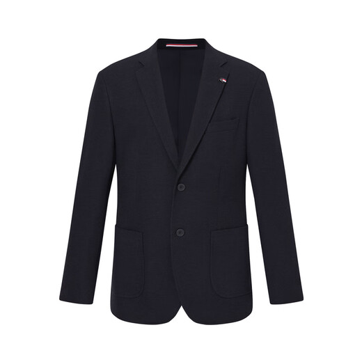 POLOWALK Men's Suit 2025 Autumn New Product Single-breasted Business Gentleman Flat Lapel Men's Suit Jacket Navy M 170/M