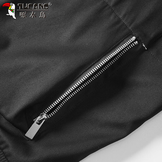 Woodpecker (TUCANO) coat men's autumn and winter lapel jacket men's loose casual trendy American tops men's green brown XL