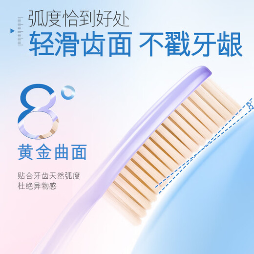 Colgate Super Long Head Toothbrush 70 Holes Adult Toothbrush 2 Purple Soft Bristle Gum Protecting Lazy Toothbrush Efficiently Cleans Large Head