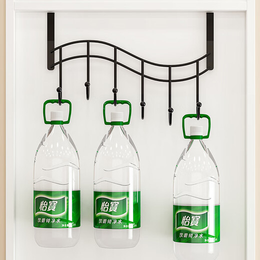 Hook behind the home door without punching holes on the door clothes rack storage rack clothes hook bedroom kitchen wall storage rack clothes hook