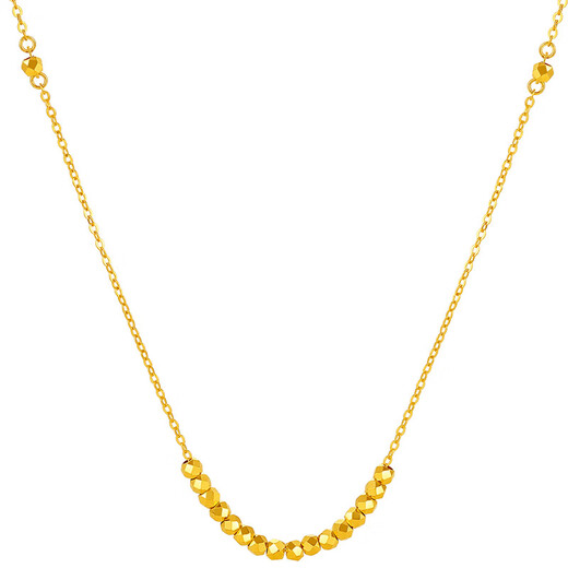 Saturday Fu 5G craftsmanship gold necklace women's gold pendant price A0610917 about 2.59g 40+5cm