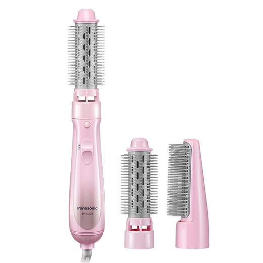 Panasonic curling iron hair straightening comb, straight curling and blowing, three-in-one hair styling device, comb, overheating protection, long-lasting styling, no damage to hair, hair dryer, original imported EH-KA23, straight curling and blowing, three-in-one hair styling device, pink EH-KA23