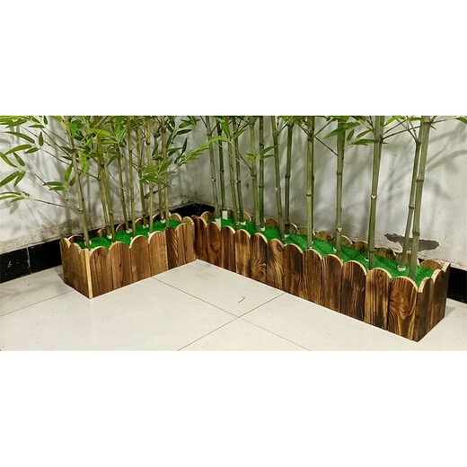 Linpan simulated bamboo outdoor decoration fake bamboo simulated plant landscaping bionic bamboo outdoor green plants 80*20*20CM long (can insert 12-16 trees)