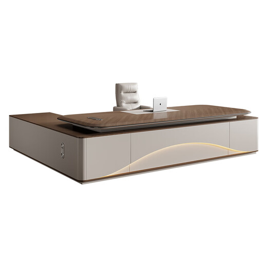 Zhiyi high-end boss desk office desk and chair combination simple modern president desk leadership office furniture manager executive desk blister desktop 2.0 meters president desk