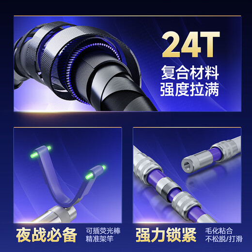 Handing No. 1 carbon turret bracket fishing rod ultra-light and ultra-hard fishing telescopic rod fishing rod holder