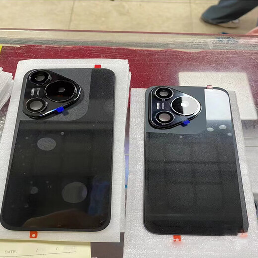 Suitable for Huawei pura70 back cover original 70Pro + battery cover shell screen glass original 70ultra disassembly pura70Pro + back cover phantom black with frame 98