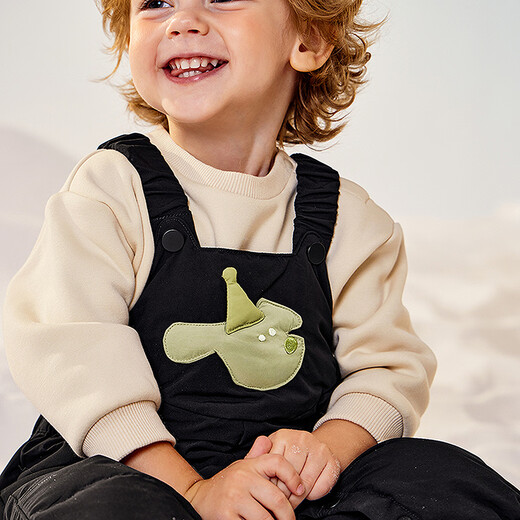 Mini Bala three-proof down pants, new autumn and winter pants for boys and girls, warm down overalls, coffee 50830-230425108212 90