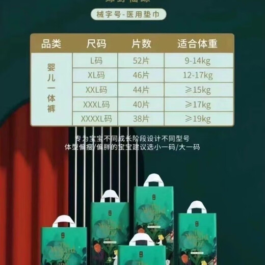 First cotton Wizard of Oz medical diaper pull-up pants for newborn baby ultra-thin breathable diaper growth all-inclusive pants diaper M size 58 pieces