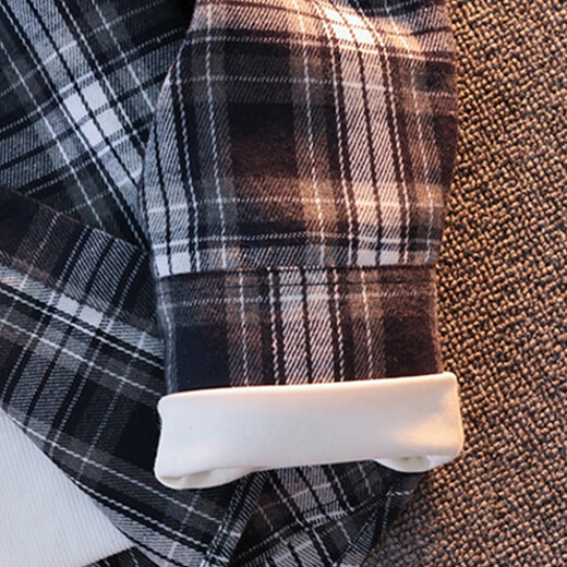 真维斯户外运动王一博代言长袖衬衫男士春秋百搭宽松格子衬衣休闲外套 黄色 L