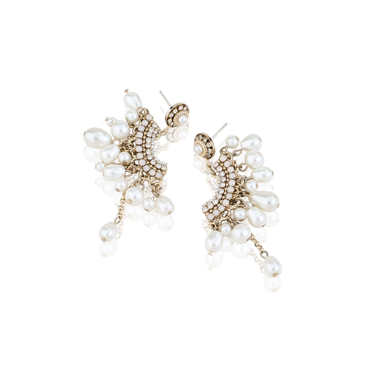 AJIDOU Ajidou earrings, the same style in offline malls, fashionable and personalized pearl pendant earrings, Chinese Valentine's Day gift for girlfriend