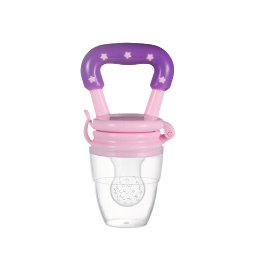 Zixiele silicone mesh bag pacifier, fruit feeding food supplement, children's fruit, vegetable, mother and baby supplies, worry-free and labor-saving Fruit and Vegetable Joy* 1 pack, blue