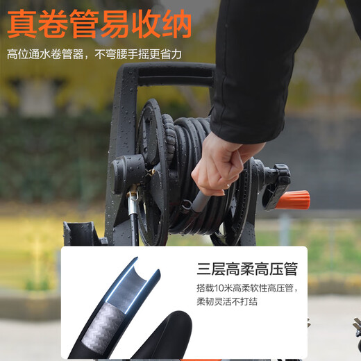 Yili car washing machine household high-pressure water gun powerful floor washing car wash water gun high-pressure household car wash high-pressure water pump 5662H