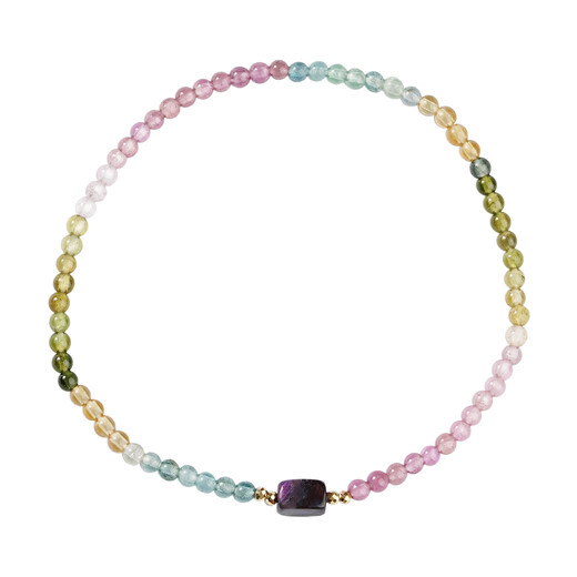 Potala Palace's Orphan Tourmaline Shuju Lai 18K Gold Bracelet Women's High-end Transfer Bead Bracelet Birthday Gift for Girlfriend