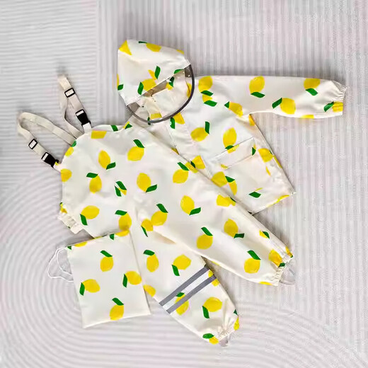 RSRDDY2024 split children's raincoat for male and female babies waterproof overalls raincoat for primary school students in kindergarten and middle school children going to school Cherry S