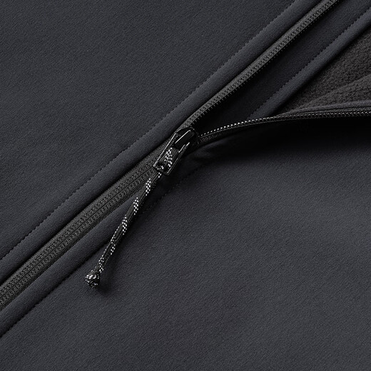 Mammoth (MAMMUT) Fleece Clion Men's and Women's Outdoor Windproof Warm Casual Jacket Jacket Embroidered Label Soft Shell Black Red Label S