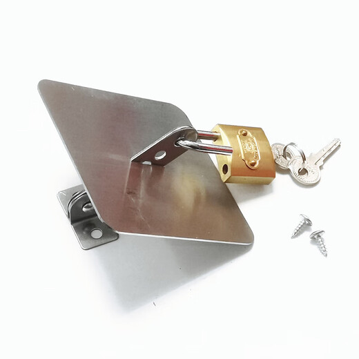 Fubang Customized Commercial Kitchen Freezer Lock Accessories Four-Door Refrigerator Locks Folio Six-Door Refrigerator Lock Plate Flat Square Lock Plate Single 10cm Extremely Thickened