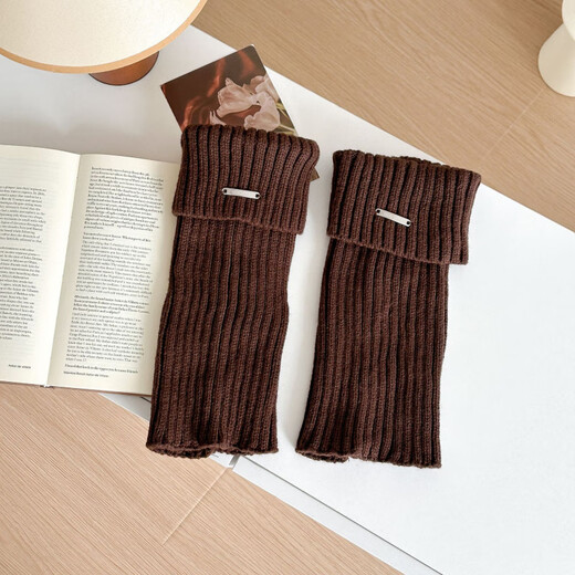 Zhuanying white metal pile socks women's autumn and winter knitted socks versatile y2k wear leg warmer socks wholesale white one size