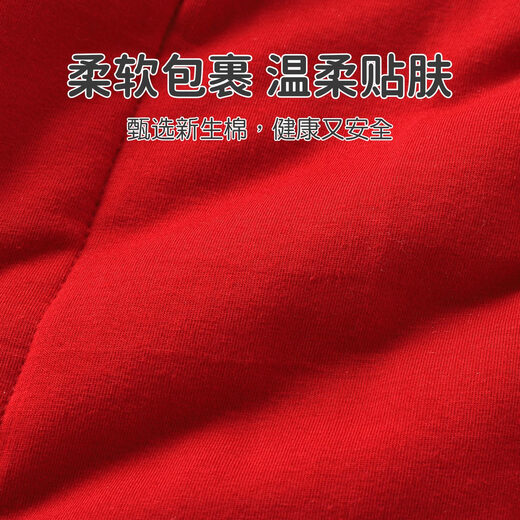 优奇婴儿衣服男女宝宝秋冬厚款套装秋分体两件套百天周岁红色喜庆礼服
