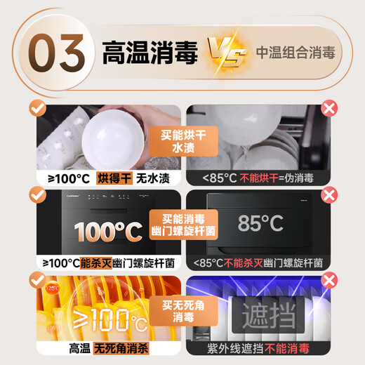 Canbo 304 stainless steel disinfection cabinet built-in massive rock household large-capacity three-layer two-star kitchen tableware bottle disinfection cupboard national subsidy XDZ100-ONE PRO