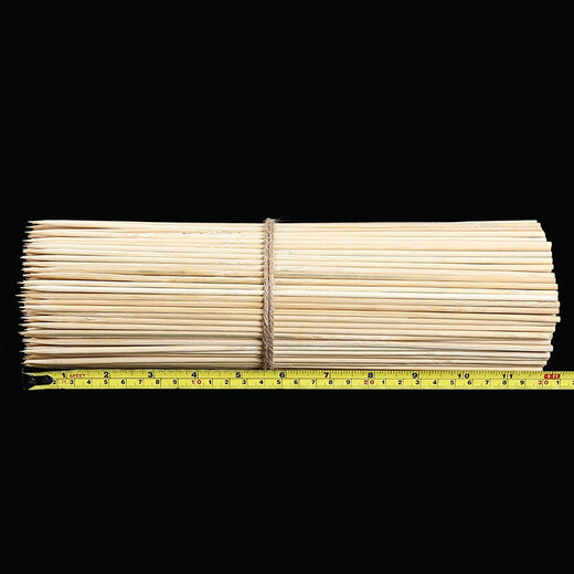 Zhizhou BBQ bamboo skewers 30cm disposable household bamboo skewers mutton skewers barbecue skewers Bobo chicken skewers 100 pieces long 30cm thick 3mm