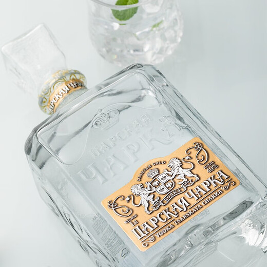 Tsar Gold Bottle Gold Label Vodka 40% 1000ml single bottle Russian original bottle imported large bottle foreign wine blending base wine