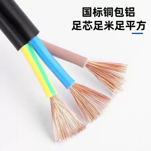 Nationales Standardkabel 2-adrig 3-adrig 4-adrig zweiphasig dreiphasig 1,5 2,5 4 610 Quadratmeter frostsicherer kupferkaschierter, mit Aluminium ummantelter Draht Nationaler Standard 2-adrig 2,5 Quadratmeter anwendbar innerhalb von 2500 W 100 Meter