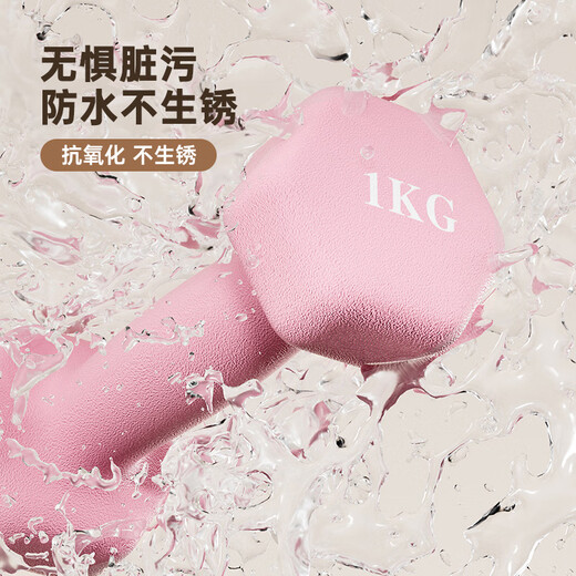 Huaya (HUAYA) dipped dumbbells for men and women home fitness muscle shaping arm exercise equipment children's small dumbbells hexagonal handbells wrapped with iron 0.5kg*2 blue