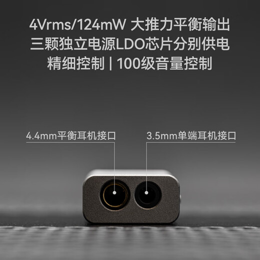 Shuiyueyu Dawn 2 two-type Dawn pro2 decoding headphone amplifier small tail 3.5/4.4 dual decoding chip volume control HIFI fever high-performance portable headphone amplifier Dawn 2+typec to Lightning cable