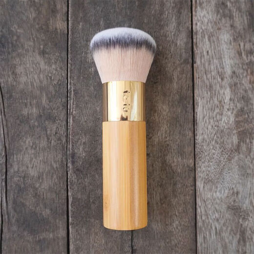 Tarte Portable Loose Powder Brush, Powder Brush, Soft-bristled Powder Brush, Bamboo Handle, Full Face Makeup Makeup Brush, 0 Count, Man-made Fiber