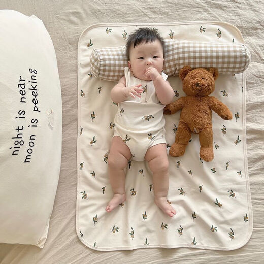 Liubei baby diaper pad, waterproof, washable, breathable, washable menstrual aunt pad, large size sheet, menstrual period bed, Star Moon Bear 100*60