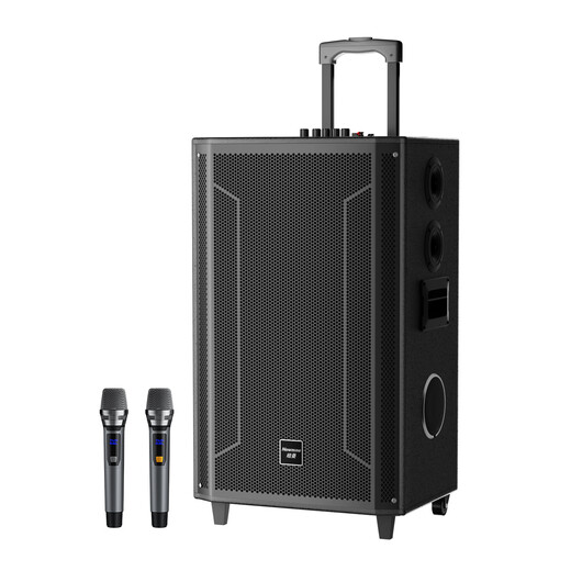 Newmine N527 15-inch square dance Bluetooth speaker high-power outdoor mobile portable trolley home karaoke high-volume wireless audio super long battery life dual microphone 17 speakers