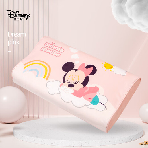 Disney children's pillow Thai latex baby pillow kindergarten student latex pillow 3-6 years old Minnie 45*27*6cm